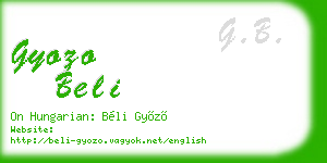 gyozo beli business card
